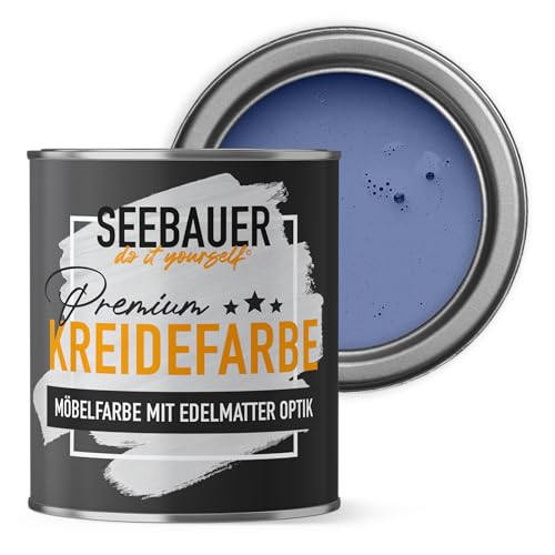 SEEBAUER diy Kreidefarbe für Möbel Violett 750ml für Innen (No. 907 Magic Lavender) Möbelfarbe ohne Schleifen - Holzfarbe extra matt - Holzlack, Möbellack hohe Deckkraft von SEEBAUER diy