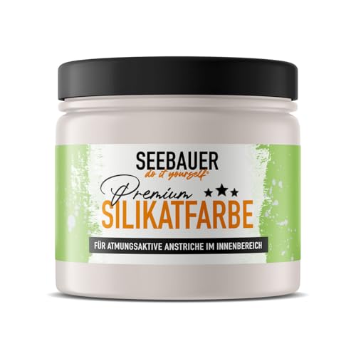 SEEBAUER diy Silikatfarbe Violett 300ml für Innen (No. 935 Purple Blossom) Atmungsaktive Mineralfarbe für Allergiker - Abwaschbare Wandfarbe - Violetttöne hohe Deckkraft von SEEBAUER diy
