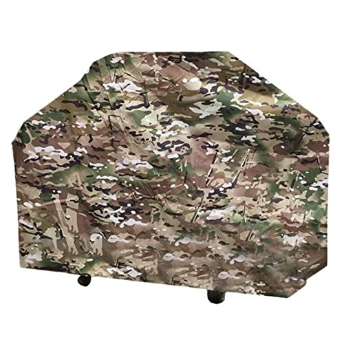 SEEDDFF Grillabdeckung 210D wasserdichte Polyester-Camouflage-Serie Ofengrill staubdichte Abdeckung Grillzubehör for den Außenbereich (Color : Desert Green) von SEEDDFF