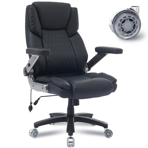 SEEDWAVE XXL-Bürostuhl 230 kg mit Aufblasbare Lordosenstütze, leise Rollen, 4D Klappbaren Armlehnen, Chefsessel Ergonomisch mit 60 cm Rücken- und Sitzbreite, Großer Schreibtischstuhl (Übergröße) SEEDWAVE XXL-Bürostuhl 230 kg mit Aufblasbare Lordosenstütze, leise Rollen, 4D Klappbaren Armlehnen, Chefsessel Ergonomisch mit 60 cm Rücken- und Sitzbreite, Großer Schreibtischstuhl (Übergröße) von SEEDWAVE