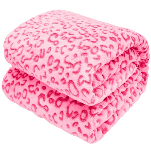 SEEGU Warme Decke, rosa, weiche Fleece-Decken, Überwurfdecken für Bett von SEEGU