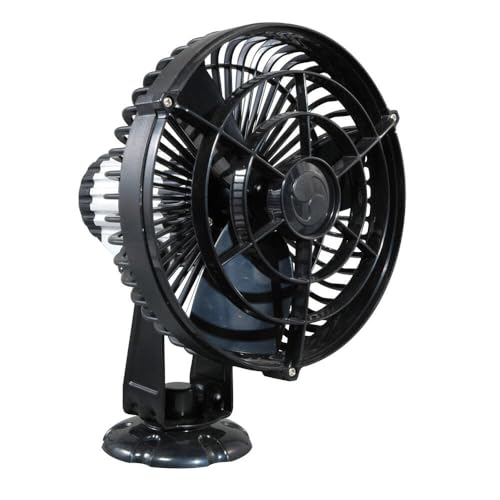 SEEKR by Caframo Kona™ Marine Ventilator mit wasserdichtem Motor. Schutzklasse IP55 gegen Staub und Spritzwasser. Inklusive 2 m 24V Anzünderstecker. Weiß. Hergestellt in Kanada. von SEEKR