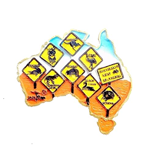 Kühlschrankmagnet mit Aufschrift "Map of Road" in Australien von SEENS