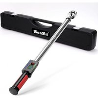 Seesii 1/2" 340N.m Digitaler Drehmomentschlüssel, 2% Drehmomentgenauigkeit & 3-Gang-Einstellung Drehmomentschlüssel Fahrrad/Motorrad Set, mit Seesii 1/2" 340N.m Digitaler Drehmomentschlüssel, 2% Drehmomentgenauigkeit & 3-Gang-Einstellung Drehmomentschlüssel Fahrrad/Motorrad Set, mit von SEESII