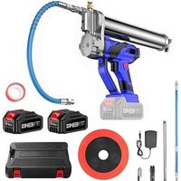 TaskStar Akku Fettpresse, [2024 Update Leistungsstark] 21V Fettpresse Batteriebetrieben mit 12000 PSI Schläuche, Variable Geschwindigkeit Trigger, von SEESII