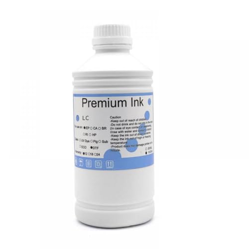 SEFNPOME 1000 ml Farbstofftinte kompatibel mit Tintenstrahldruckern 7910 9910 7908 9908 7890 9890 7800 9900 7710 9710 7700 9700 In 11 Farben erhältlich(1000ML-Dye-LC) von SEFNPOME