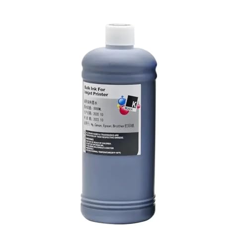 SEFNPOME 1000 ml Pigmenttinte kompatibel mit LC421XL Kompatibel mit DCP J1050DW DCP J1140DW DCP J1800DW MFC J1010DW Drucker(Pingment Ink-BK) von SEFNPOME