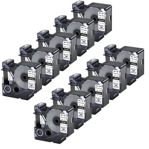 SEFNPOME 10pcs kompatibel 18482 18483 18484 Polyester Labelband 9~19mm Industrie -Etikett Ribbon Kompatibel mit 5200 4200 Label -Hersteller(10PK 19mm 18484) von SEFNPOME