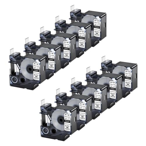 SEFNPOME 10pk 19mm Industrial Wärmeschreinrohr -Etiketten mit 18057 Schwarz auf Weiß 4. 92 Etikett Kompatibel mit die Verwendung mit 4200 5200 LabelManager SEFNPOME 10pk 19mm Industrial Wärmeschreinrohr -Etiketten mit 18057 Schwarz auf Weiß 4. 92 Etikett Kompatibel mit die Verwendung mit 4200 5200 LabelManager von SEFNPOME