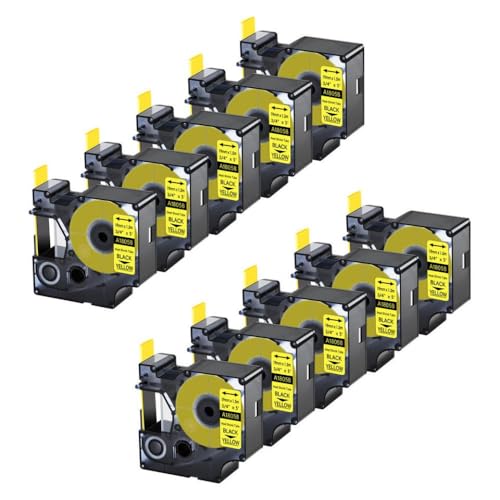 SEFNPOME 10pk 3/4 -Zoll -Schwarz auf gelb SEFNPOME 10pk 3/4 -Zoll -Schwarz auf gelb von SEFNPOME
