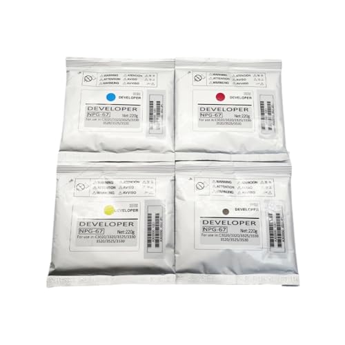 SEFNPOME 1PC NPG67 G67 Entwicklerpulver kompatibel mit IR C3020 C3320 C3325 C3330 IRC3320 IRC3325 IRC3330 IRC3020(CMYK) von SEFNPOME
