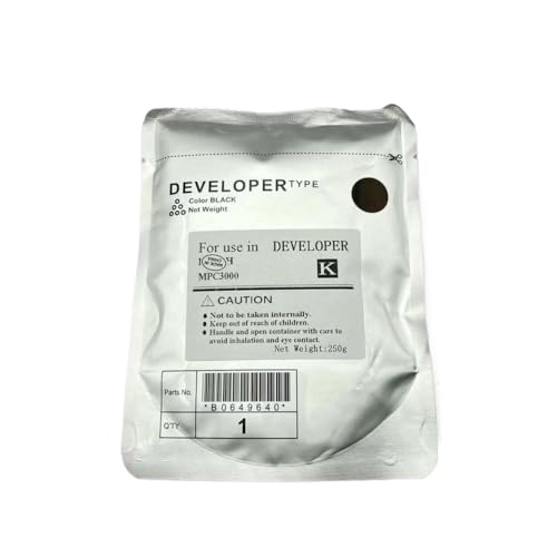 SEFNPOME 1PC -kompatibles Entwicklerpulver Kompatibel mit MPC4000 MPC5000 MPC2800 MPC3000 MPC3300 MPC4000 MPC5000 MPC4500 C5000 C5000 C4500 C3000 C2800 C3300(K) von SEFNPOME