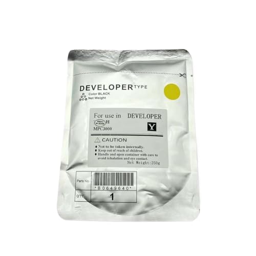 SEFNPOME 1PC -kompatibles Entwicklerpulver Kompatibel mit MPC4000 MPC5000 MPC2800 MPC3000 MPC3300 MPC4000 MPC5000 MPC4500 C5000 C5000 C4500 C3000 C2800 C3300(Y) von SEFNPOME