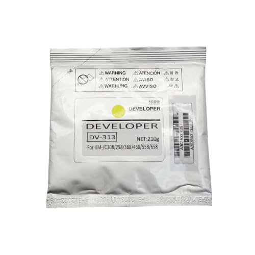 SEFNPOME 1PCS DV313 Entwicklerpulver kompatibel mit C308 C368 C458 C558 C658 C258 308 368 458 558(Yellow) von SEFNPOME