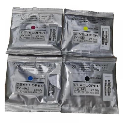 SEFNPOME 1PCS FC50 Entwicklerpulver kompatibel mit E 2555C 3555C 4555C 3055C(CMYK) von SEFNPOME