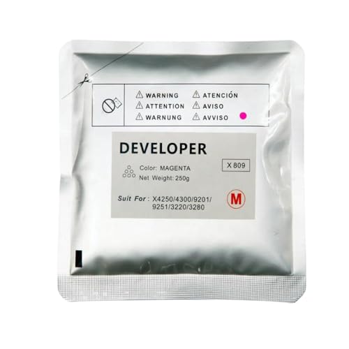 SEFNPOME 1pc -Entwicklerpulver kompatibel mit X809 Kompatibel mit die Modelle x4250 x4300 x9201 x9251 x3220 x3280(Magenta) von SEFNPOME