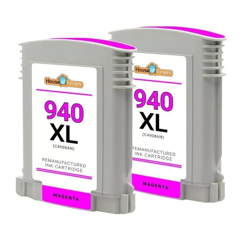 SEFNPOME 2 Pack kompatibel 940xl C4908a Magenta Ink Patrone Kompatibel mit 8000 8500 Drucker von SEFNPOME
