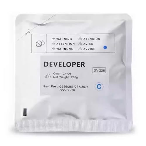 SEFNPOME 210G kompatibler Entwicklerpulver Kompatibel mit C256 C287 C367 C266 7222 7226 Modelle DV226 DV 226(1PC DV226 Cyan) von SEFNPOME