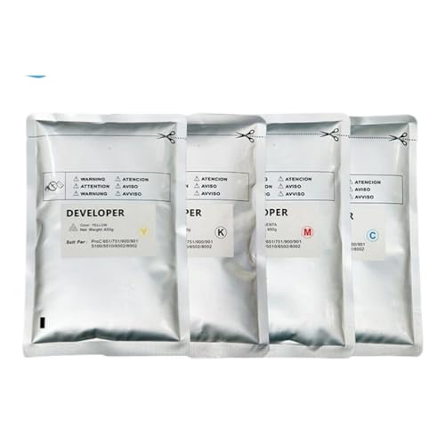 SEFNPOME C5100S -Entwicklerpulverfarbe kompatibel mit Pro MP 5100 8002 6502 5200 5510 5300 C5100 C8002 C6502 C5300 C5510 C5100 CMYK 600G von SEFNPOME