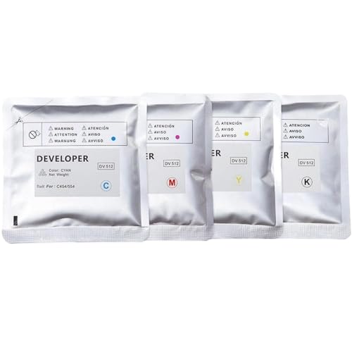 SEFNPOME DV512 C224 C284 Entwicklerpulver kompatibel mit C224 C284 C364 C454 C554 C284 C364 C454 C554 C554E Import(CMYK) von SEFNPOME