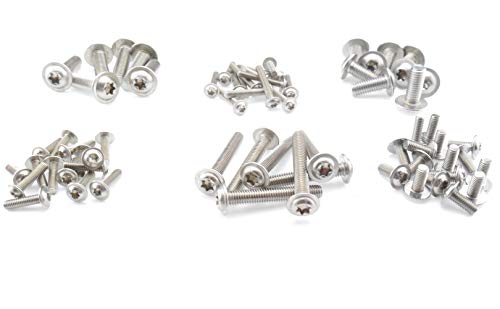 Linsenkopfschrauben Edelstahl V2A M4 M5 M6 M8 ISO 7380 Torx V2A breit Flansch, Stückzahl:20 Stk., Abmessung Schrauben:M5x12 von SEGO