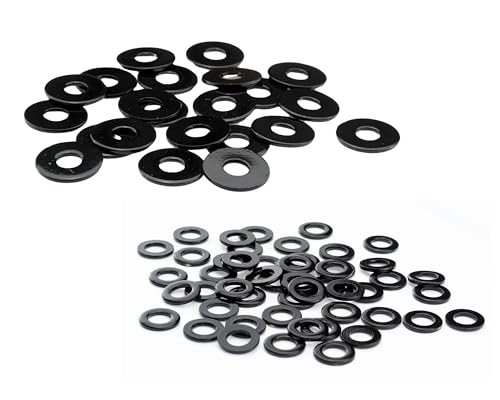 M5 M6 M8 Unterlegscheiben schwarz Edelstahl V2A Beilagscheibe DIN 125 9021 rostfrei A5,3 A6,4 A8,4 glänzend pulverbeschichtet, Stückzahl:10 Stk., Abmessung:M8 - DIN125(schmaler Außendurchmesser) von SEGO