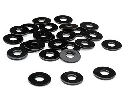 Unterlegscheiben M6 M8 Edelstahl V2A Scheibe DIN 9021 extra breit rostfrei schwarz glänzend pulverbeschichtet kratzfest, Gewinde:M6, Menge:1er Set von SEGO