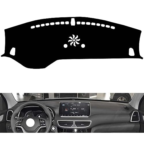 SEGSFGHD Auto Armaturenbrett Abdeckung,für Hyundai Tucson 2019 2020 with Horns Center Konsole Armaturenbrett Matte rutschfeste Innen Zubehör von SEGSFGHD