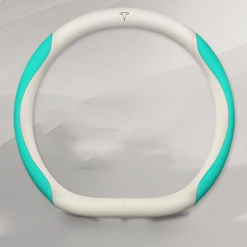 SEGSFGHD Auto Lenkradbezug, für Tesla Model s P100d AWD/s EV AWD/s Plaid AWD Leder Auto Lenkradabdeckung Lenkradschoner,Anti Rutsch Atmungsaktiv Auto Lenkrad Abdeckung,A SEGSFGHD Auto Lenkradbezug, für Tesla Model s P100d AWD/s EV AWD/s Plaid AWD Leder Auto Lenkradabdeckung Lenkradschoner,Anti Rutsch Atmungsaktiv Auto Lenkrad Abdeckung,A von SEGSFGHD