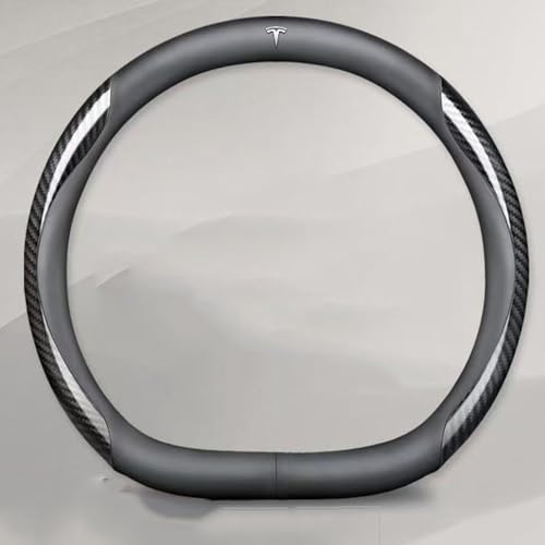 SEGSFGHD Auto Lenkradbezug, für Tesla Model s P100d AWD/s EV AWD/s Plaid AWD Leder Auto Lenkradabdeckung Lenkradschoner,Anti Rutsch Atmungsaktiv Auto Lenkrad Abdeckung,B SEGSFGHD Auto Lenkradbezug, für Tesla Model s P100d AWD/s EV AWD/s Plaid AWD Leder Auto Lenkradabdeckung Lenkradschoner,Anti Rutsch Atmungsaktiv Auto Lenkrad Abdeckung,B von SEGSFGHD