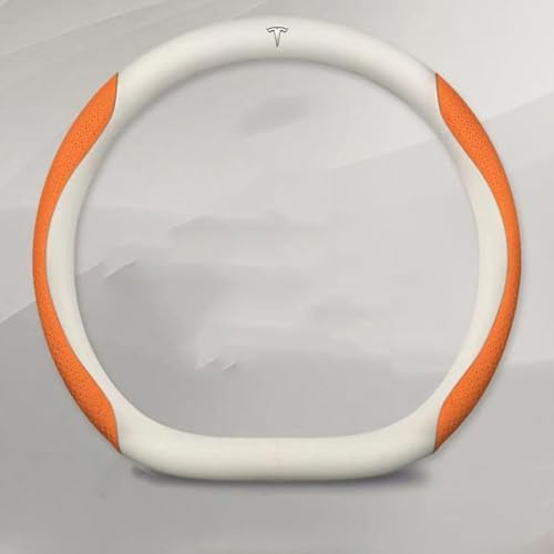 SEGSFGHD Auto Lenkradbezug, für Tesla Model s P100d AWD/s EV AWD/s Plaid AWD Leder Auto Lenkradabdeckung Lenkradschoner,Anti Rutsch Atmungsaktiv Auto Lenkrad Abdeckung,E SEGSFGHD Auto Lenkradbezug, für Tesla Model s P100d AWD/s EV AWD/s Plaid AWD Leder Auto Lenkradabdeckung Lenkradschoner,Anti Rutsch Atmungsaktiv Auto Lenkrad Abdeckung,E von SEGSFGHD
