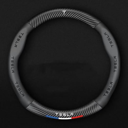 SEGSFGHD Auto Lenkradbezug, für Tesla Model x P100d AWD/Plaid AWD Leder Auto Lenkradabdeckung Lenkradschoner,Anti Rutsch Atmungsaktiv Auto Lenkrad Abdeckung,O-Black SEGSFGHD Auto Lenkradbezug, für Tesla Model x P100d AWD/Plaid AWD Leder Auto Lenkradabdeckung Lenkradschoner,Anti Rutsch Atmungsaktiv Auto Lenkrad Abdeckung,O-Black von SEGSFGHD