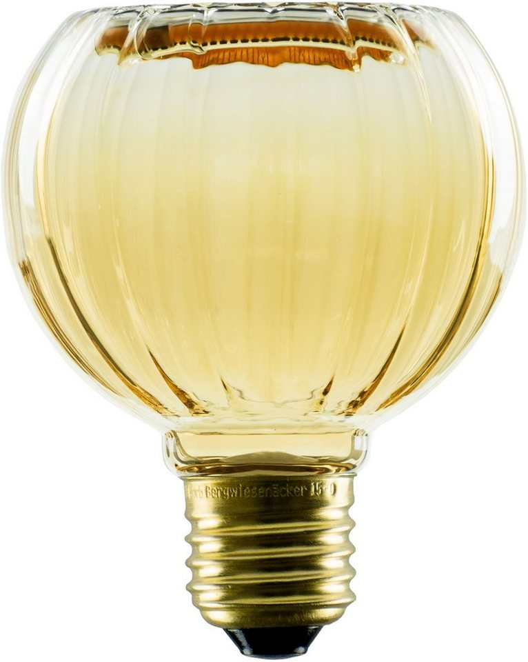 SEGULA LED-Leuchtmittel LED Floating Globe 80 straight gold, E27, Warmweiß, dimmbar, E27, Floating Globe 80 straight gold von SEGULA