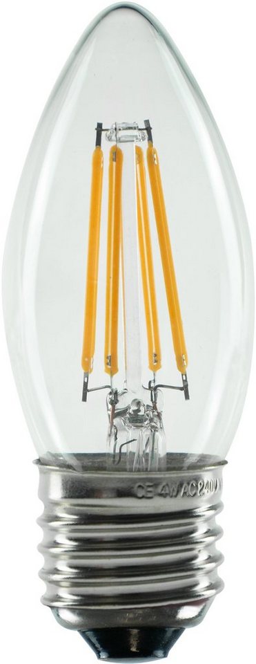 SEGULA LED-Leuchtmittel LED Kerze klar, E27, Warmweiß, dimmbar, E27, Kerze klar, 2700K SEGULA LED-Leuchtmittel LED Kerze klar, E27, Warmweiß, dimmbar, E27, Kerze klar, 2700K von SEGULA