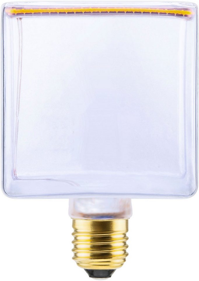 SEGULA LED-Leuchtmittel LED Floating Cube 86 klar, E27, 1 St., Extra-Warmweiß, LED Floating Cube 86 klar, E27, 4,5W, CRI 90, dimmbar von SEGULA