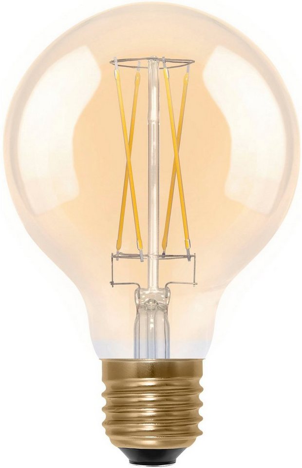 SEGULA LED-Leuchtmittel LED Globe 80 gold, E27, 1 St., Extra-Warmweiß, LED Globe 80 gold, E27, 5W, CRI 90, dimmbar von SEGULA