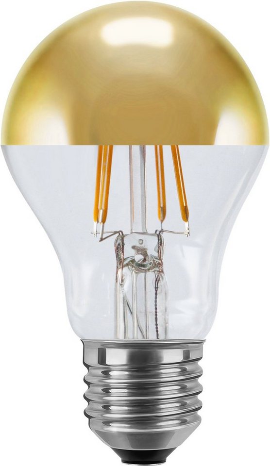 SEGULA LED-Leuchtmittel LED Glühlampe Spiegelkopf Gold, E27, Warmweiß, dimmbar, E27, Glühlampe Spiegelkopf Gold, 2700K von SEGULA