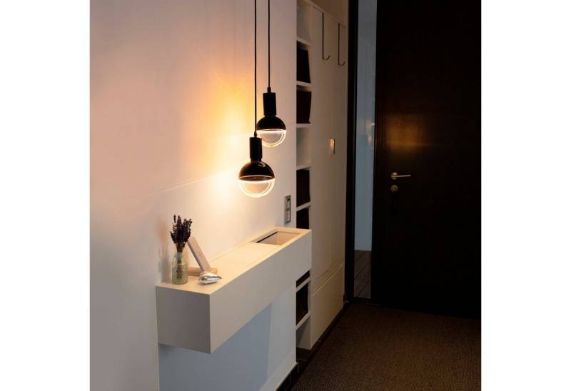 SEGULA LED-Leuchtmittel LED Illusion Globe 145 2tones black clear, E27, 1 St., Extra-Warmweiß, 2-farbiges Glas von SEGULA