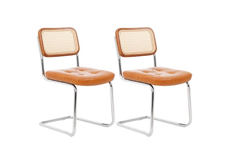 SEHAUSEU Freischwinger Schwingstuhl Esszimmerstuhl Bürostuhl (Set, 2 St) Belastbarkeit 130 Kg von SEHAUSEU