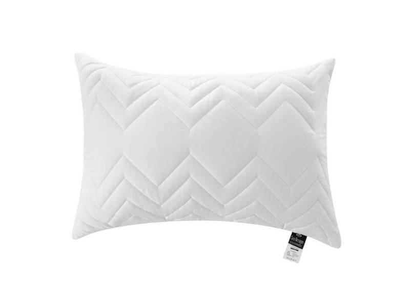 SEI Design Microfaserkissen Kopfkissen Kissen Zierkissen Sofakissen Nackenstützkissen 50x70, Füllung: 100% Mikrofaser, Bezug: Mikrofaser, Seitenschläfer, Rückenschläfer, Bauchschläfer, Kissen, 1 Stück, Schlafkissen gesteppt mit Reißverschluss Kochfest 95° von SEI Design