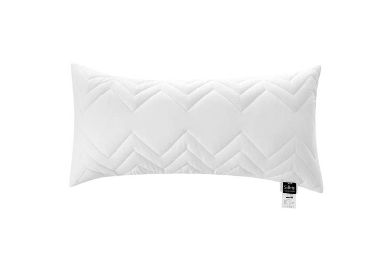 SEI Design Kopfkissen Schlafkissen Kissen Mikrofaserkissen gesteppt mit Reißverschluss, Füllung: Polyester, Bezug: Microfaser, Seitenschläfer, Rückenschläfer, Bauchschläfer, 95°C waschbar von SEI Design