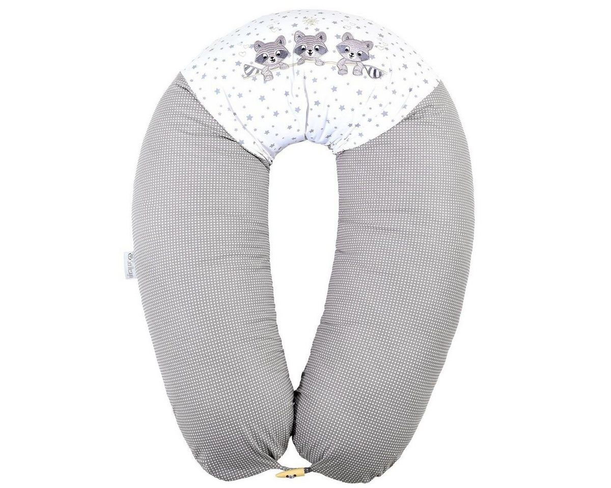 SEI Design Stillkissen Seitenschläferkissen Babynestchen mit EPS Mikroperlen, Schwangerschaftskissen mit Bezug, Bezug 100% Baumwolle von SEI Design