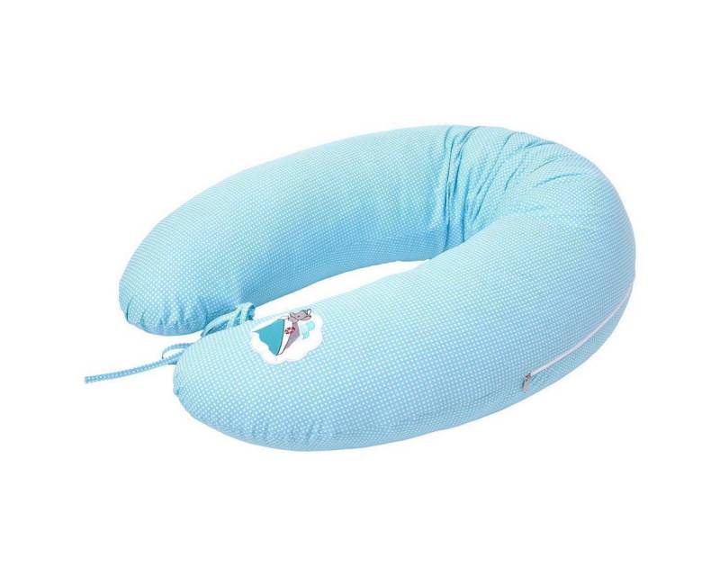 SEI Design Stillkissen Seitenschläferkissen Babynestchen mit EPS Mikroperlen, Schwangerschaftskissen mit Bezug, Bezug 100% Baumwolle von SEI Design