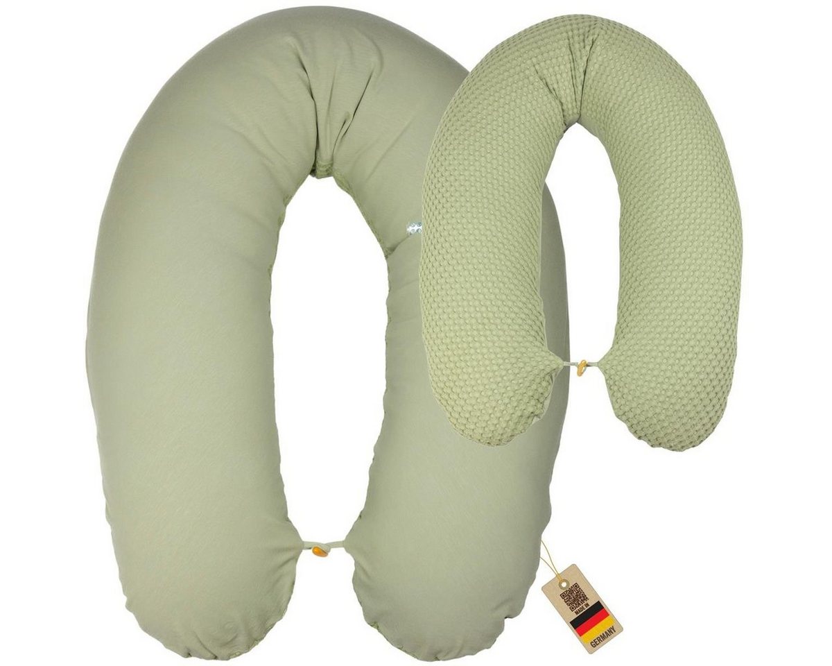 SEI Design Stillkissen Stillkissen Mikroperlen Seitenschläferkissen Babynestchen XXL, Schwangerschaftskissen mit Bezug, Babynest XXL ist als Bettschlange & Bettumrandung verwendbar von SEI Design