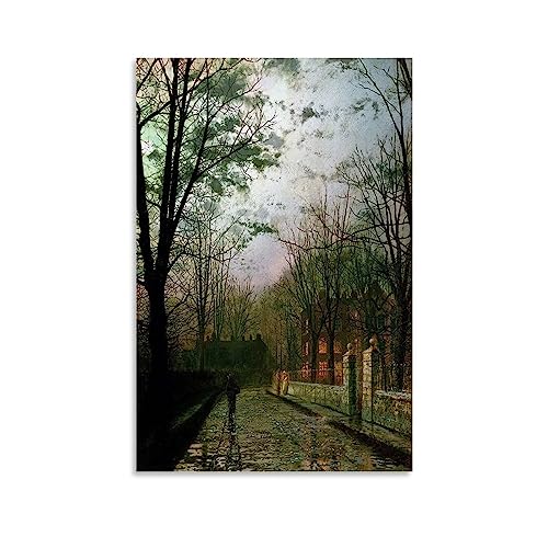 After The Shower By John Atkinson Grimshaw Maler-Kunstwerk Leinwand-Kunstdruck Geschenke Foto-Bild Gemälde Raumdekoration Heimdekoration 30 x 45 cm von SEIBES