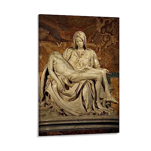 SEIBES Pieta, St. Peter's Basilica von Michelangelo Buonarroti Poster Leinwand Wandkunst Bild Drucke Hängende Foto Geschenkidee Dekor Heimkunst Kunstwerke 50 x 75 cm von SEIBES