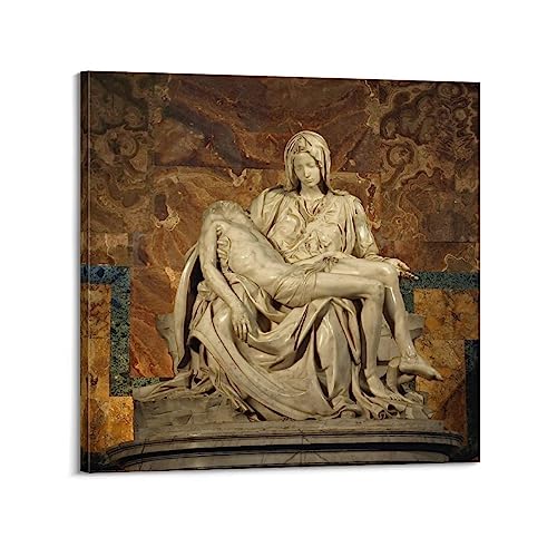 SEIBES Pieta St. Peter's Basilica von Michelangelo Buonarroti Poster Leinwand Kunstdrucke Geschenke Foto Bild Gemälde Raumdekoration Heimdekoration 30 x 30 cm von SEIBES