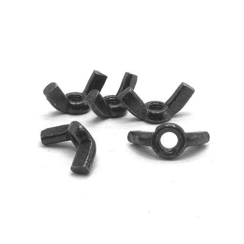 10 Stück DIN315 M3 M4 M5 M6 M8 M10 M12 Schwarzer Stahl Flügelmutter Handfeste Flügelmutter(M10) von SEIDER