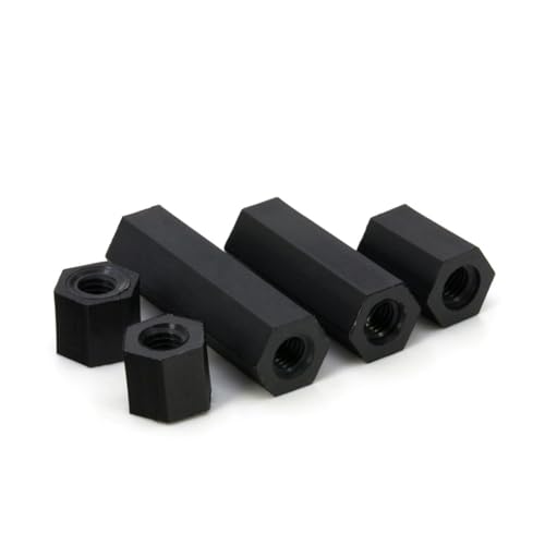 30/50PCS Nylon Hex Standoff Kunststoff Double Pass Sechskantgewinde Schaltung Motherboard Isolation Säule Spalte Mutter schwarz M2 M2,5 M3 M4(5mm (50Pcs),M3) von SEIDER