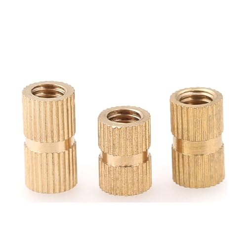 M1.4 M1.6 M2 M2.5 Massive Rändelmuttern aus Messing Rändelmuttern Setzen eingebettete Muttern ein(M1.6X2.5X4mm-50pcs) von SEIDER